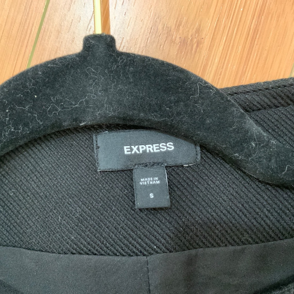 Express Cropped Button Down Blazer - image 2